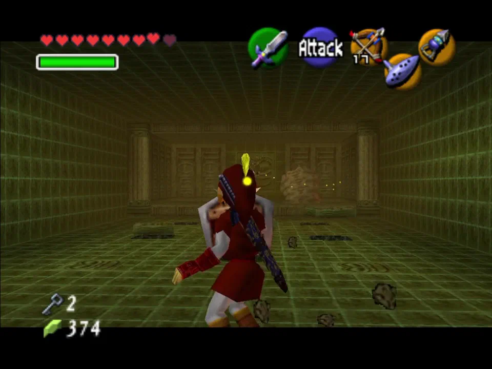 You can move the block with the Song of Time for a Skulltula