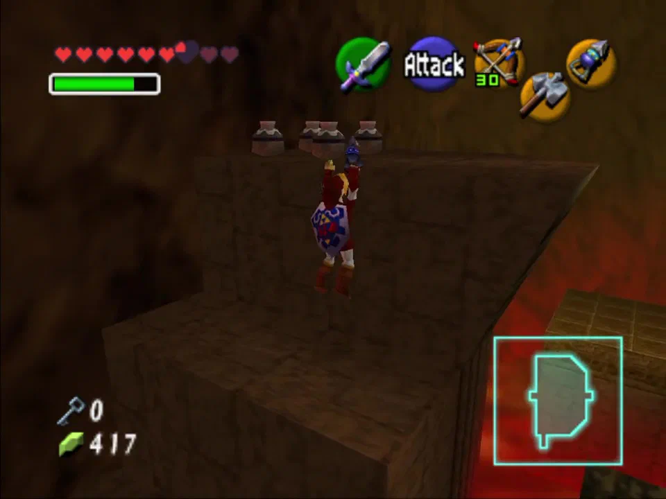 Grab some fairies on the right side of the pre-boss room