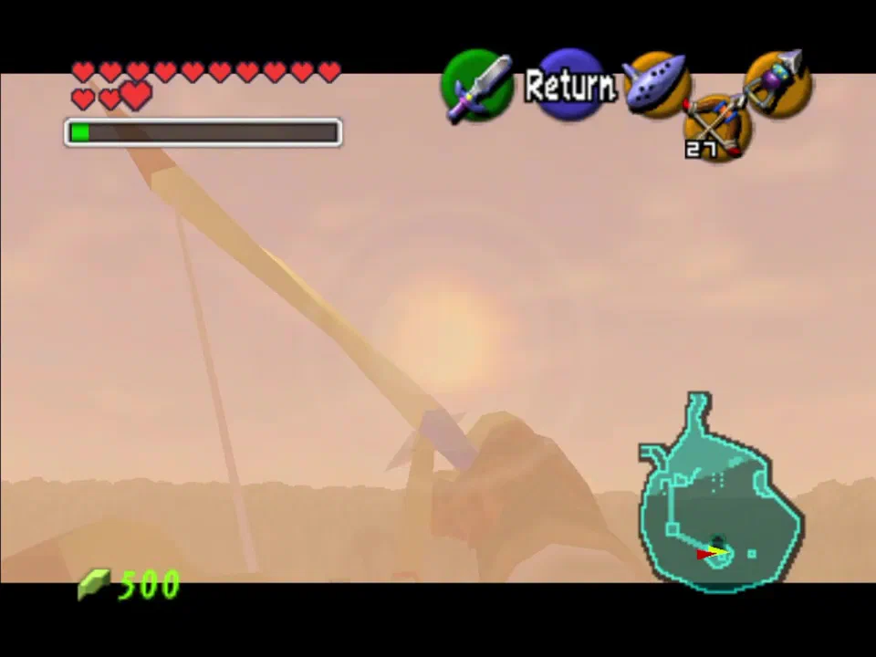 After you beat the Water Temple, shoot the sun real quick in the morning