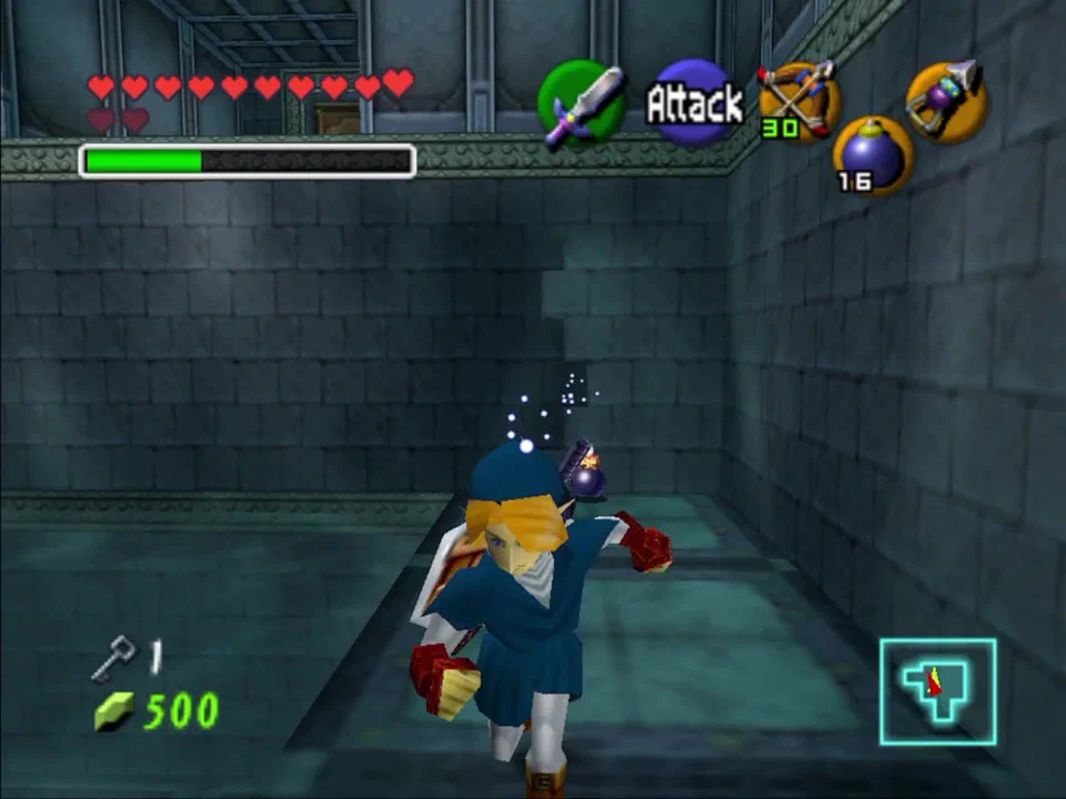 You'll have to blow up two walls to get this block out of its hiding place